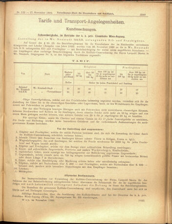 Verordnungs-Blatt für Eisenbahnen und Schiffahrt: Veröffentlichungen in Tarif- und Transport-Angelegenheiten 19001117 Seite: 13