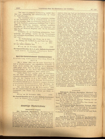 Verordnungs-Blatt für Eisenbahnen und Schiffahrt: Veröffentlichungen in Tarif- und Transport-Angelegenheiten 19001117 Seite: 16