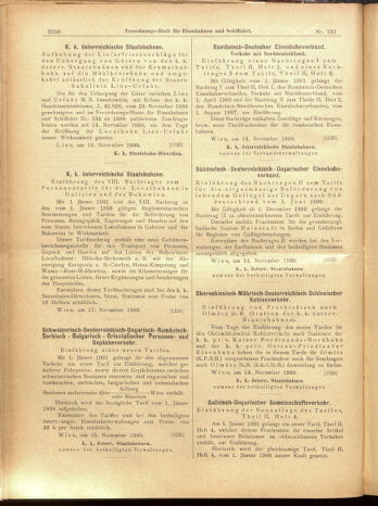 Verordnungs-Blatt für Eisenbahnen und Schiffahrt: Veröffentlichungen in Tarif- und Transport-Angelegenheiten 19001117 Seite: 38