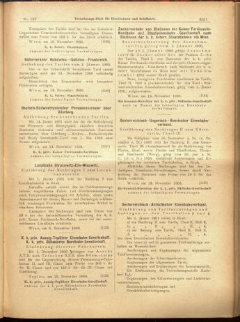 Verordnungs-Blatt für Eisenbahnen und Schiffahrt: Veröffentlichungen in Tarif- und Transport-Angelegenheiten 19001117 Seite: 39