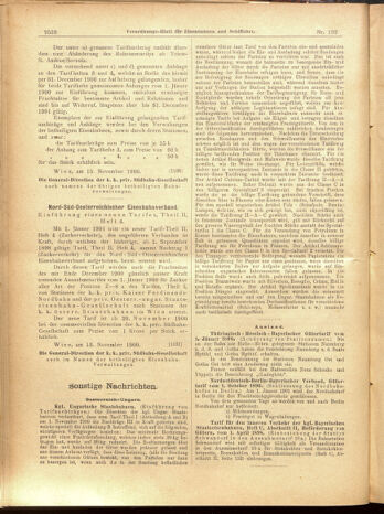 Verordnungs-Blatt für Eisenbahnen und Schiffahrt: Veröffentlichungen in Tarif- und Transport-Angelegenheiten 19001117 Seite: 40