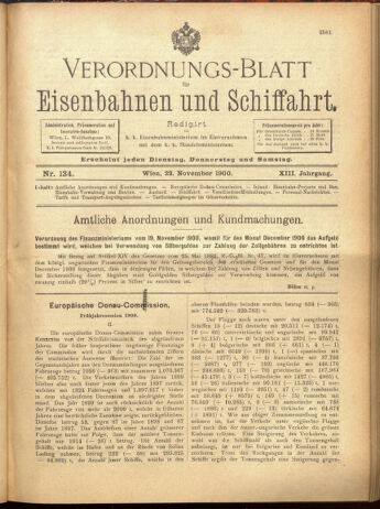 Verordnungs-Blatt für Eisenbahnen und Schiffahrt: Veröffentlichungen in Tarif- und Transport-Angelegenheiten 19001122 Seite: 33