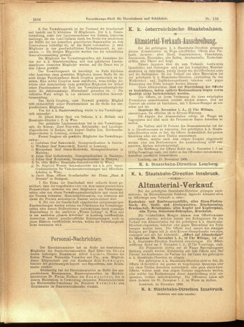 Verordnungs-Blatt für Eisenbahnen und Schiffahrt: Veröffentlichungen in Tarif- und Transport-Angelegenheiten 19001122 Seite: 38