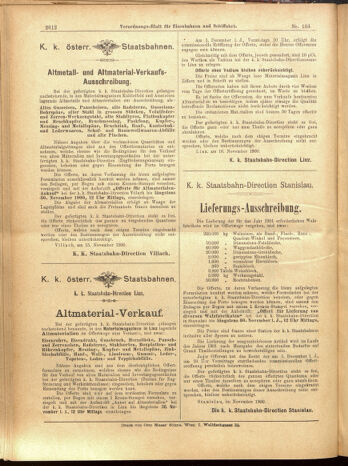 Verordnungs-Blatt für Eisenbahnen und Schiffahrt: Veröffentlichungen in Tarif- und Transport-Angelegenheiten 19001122 Seite: 64