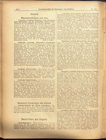 Verordnungs-Blatt für Eisenbahnen und Schiffahrt: Veröffentlichungen in Tarif- und Transport-Angelegenheiten 19001124 Seite: 6