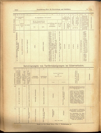 Verordnungs-Blatt für Eisenbahnen und Schiffahrt: Veröffentlichungen in Tarif- und Transport-Angelegenheiten 19001127 Seite: 20