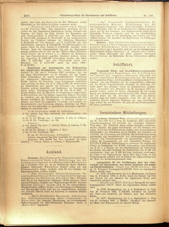 Verordnungs-Blatt für Eisenbahnen und Schiffahrt: Veröffentlichungen in Tarif- und Transport-Angelegenheiten 19001127 Seite: 26