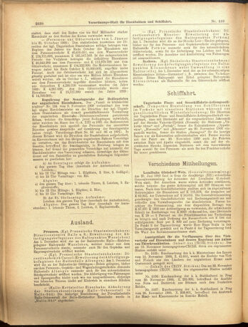 Verordnungs-Blatt für Eisenbahnen und Schiffahrt: Veröffentlichungen in Tarif- und Transport-Angelegenheiten 19001127 Seite: 6