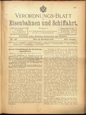 Verordnungs-Blatt für Eisenbahnen und Schiffahrt: Veröffentlichungen in Tarif- und Transport-Angelegenheiten 19001129 Seite: 25