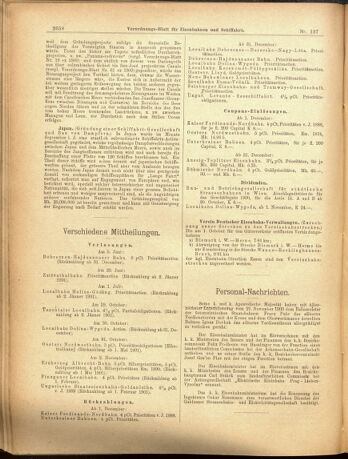 Verordnungs-Blatt für Eisenbahnen und Schiffahrt: Veröffentlichungen in Tarif- und Transport-Angelegenheiten 19001129 Seite: 6