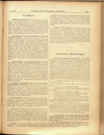 Verordnungs-Blatt für Eisenbahnen und Schiffahrt: Veröffentlichungen in Tarif- und Transport-Angelegenheiten 19001204 Seite: 11