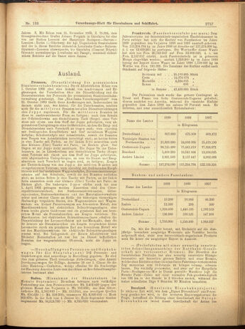 Verordnungs-Blatt für Eisenbahnen und Schiffahrt: Veröffentlichungen in Tarif- und Transport-Angelegenheiten 19001204 Seite: 41