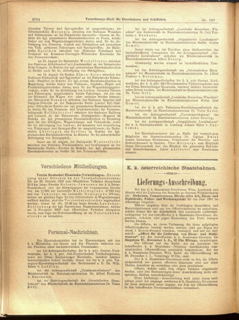 Verordnungs-Blatt für Eisenbahnen und Schiffahrt: Veröffentlichungen in Tarif- und Transport-Angelegenheiten 19001204 Seite: 68