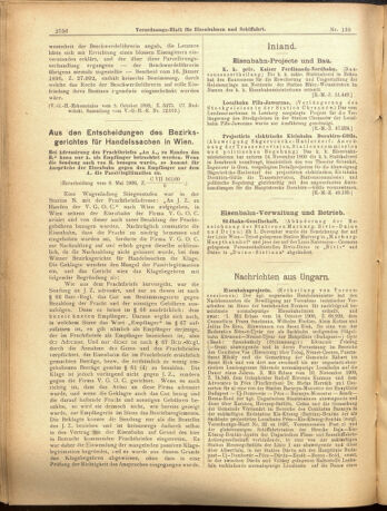 Verordnungs-Blatt für Eisenbahnen und Schiffahrt: Veröffentlichungen in Tarif- und Transport-Angelegenheiten 19001204 Seite: 8