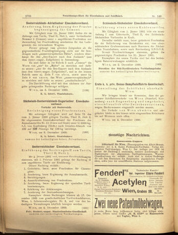 Verordnungs-Blatt für Eisenbahnen und Schiffahrt: Veröffentlichungen in Tarif- und Transport-Angelegenheiten 19001206 Seite: 8