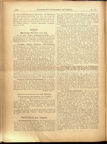 Verordnungs-Blatt für Eisenbahnen und Schiffahrt: Veröffentlichungen in Tarif- und Transport-Angelegenheiten 19001208 Seite: 76