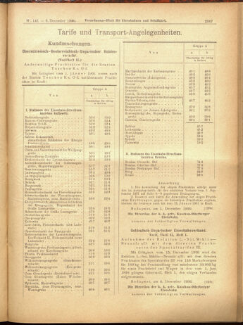 Verordnungs-Blatt für Eisenbahnen und Schiffahrt: Veröffentlichungen in Tarif- und Transport-Angelegenheiten 19001208 Seite: 79