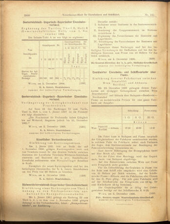 Verordnungs-Blatt für Eisenbahnen und Schiffahrt: Veröffentlichungen in Tarif- und Transport-Angelegenheiten 19001208 Seite: 8