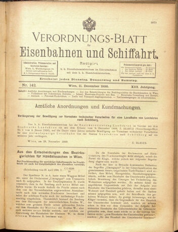 Verordnungs-Blatt für Eisenbahnen und Schiffahrt: Veröffentlichungen in Tarif- und Transport-Angelegenheiten