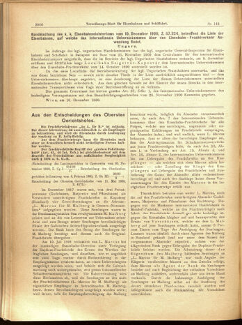 Verordnungs-Blatt für Eisenbahnen und Schiffahrt: Veröffentlichungen in Tarif- und Transport-Angelegenheiten 19001215 Seite: 50