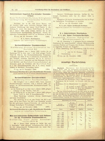 Verordnungs-Blatt für Eisenbahnen und Schiffahrt: Veröffentlichungen in Tarif- und Transport-Angelegenheiten 19001215 Seite: 59