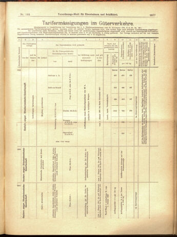 Verordnungs-Blatt für Eisenbahnen und Schiffahrt: Veröffentlichungen in Tarif- und Transport-Angelegenheiten 19001215 Seite: 61