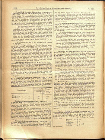 Verordnungs-Blatt für Eisenbahnen und Schiffahrt: Veröffentlichungen in Tarif- und Transport-Angelegenheiten 19001220 Seite: 52