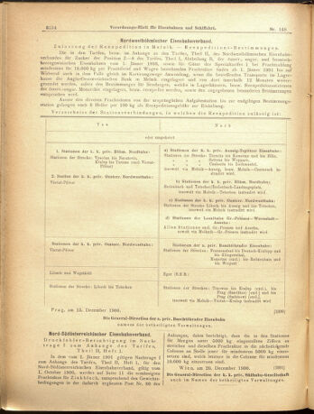 Verordnungs-Blatt für Eisenbahnen und Schiffahrt: Veröffentlichungen in Tarif- und Transport-Angelegenheiten 19001225 Seite: 6