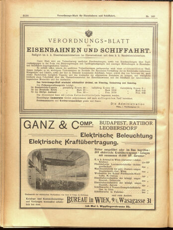 Verordnungs-Blatt für Eisenbahnen und Schiffahrt: Veröffentlichungen in Tarif- und Transport-Angelegenheiten 19001229 Seite: 104