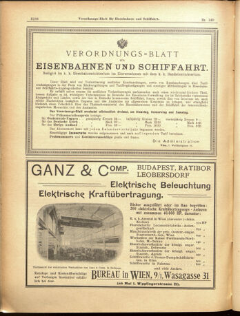 Verordnungs-Blatt für Eisenbahnen und Schiffahrt: Veröffentlichungen in Tarif- und Transport-Angelegenheiten 19001229 Seite: 16