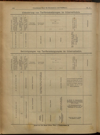 Verordnungs-Blatt für Eisenbahnen und Schiffahrt: Veröffentlichungen in Tarif- und Transport-Angelegenheiten 19010105 Seite: 56