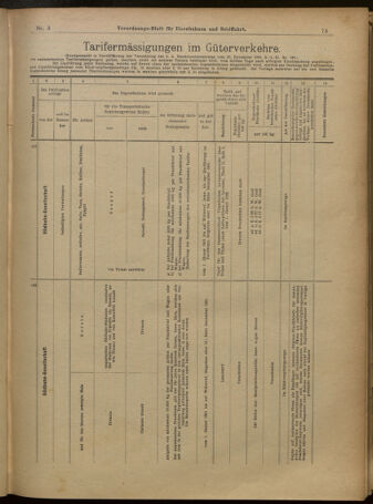 Verordnungs-Blatt für Eisenbahnen und Schiffahrt: Veröffentlichungen in Tarif- und Transport-Angelegenheiten 19010105 Seite: 9