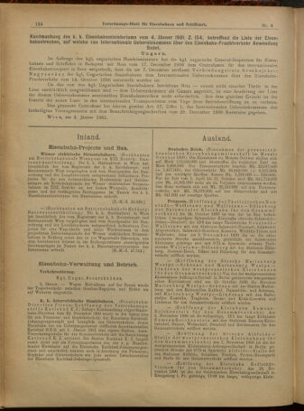 Verordnungs-Blatt für Eisenbahnen und Schiffahrt: Veröffentlichungen in Tarif- und Transport-Angelegenheiten 19010108 Seite: 4