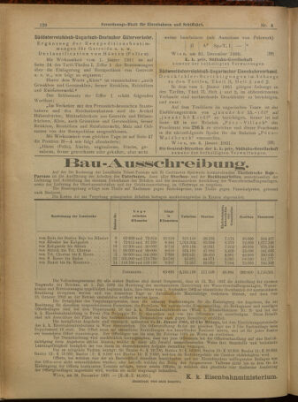 Verordnungs-Blatt für Eisenbahnen und Schiffahrt: Veröffentlichungen in Tarif- und Transport-Angelegenheiten 19010108 Seite: 8