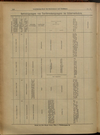 Verordnungs-Blatt für Eisenbahnen und Schiffahrt: Veröffentlichungen in Tarif- und Transport-Angelegenheiten 19010112 Seite: 44