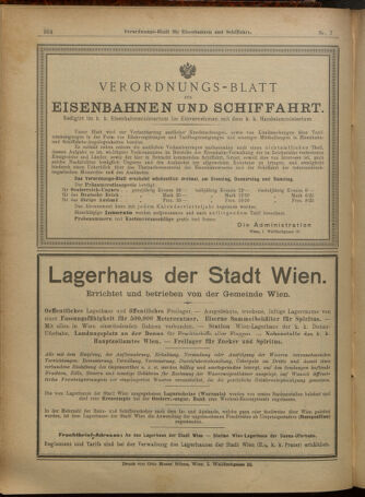 Verordnungs-Blatt für Eisenbahnen und Schiffahrt: Veröffentlichungen in Tarif- und Transport-Angelegenheiten 19010115 Seite: 56