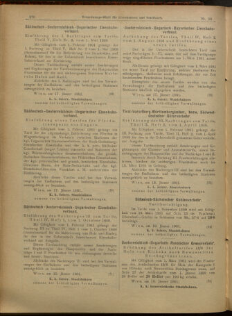 Verordnungs-Blatt für Eisenbahnen und Schiffahrt: Veröffentlichungen in Tarif- und Transport-Angelegenheiten 19010122 Seite: 15