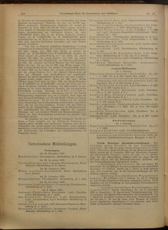 Verordnungs-Blatt für Eisenbahnen und Schiffahrt: Veröffentlichungen in Tarif- und Transport-Angelegenheiten 19010129 Seite: 10