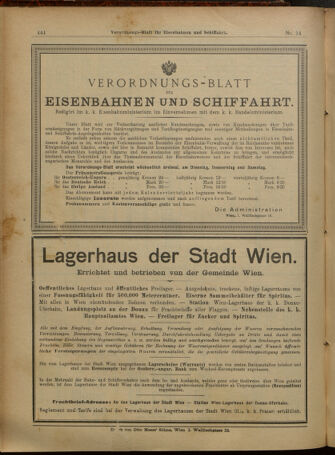 Verordnungs-Blatt für Eisenbahnen und Schiffahrt: Veröffentlichungen in Tarif- und Transport-Angelegenheiten 19010131 Seite: 16