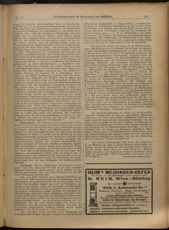 Verordnungs-Blatt für Eisenbahnen und Schiffahrt: Veröffentlichungen in Tarif- und Transport-Angelegenheiten 19010131 Seite: 9