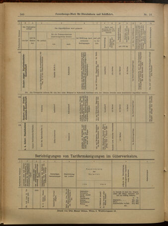 Verordnungs-Blatt für Eisenbahnen und Schiffahrt: Veröffentlichungen in Tarif- und Transport-Angelegenheiten 19010209 Seite: 16