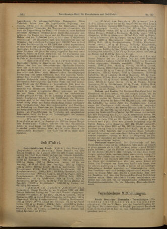 Verordnungs-Blatt für Eisenbahnen und Schiffahrt: Veröffentlichungen in Tarif- und Transport-Angelegenheiten 19010214 Seite: 14