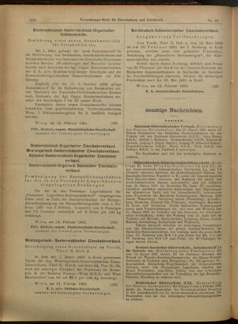 Verordnungs-Blatt für Eisenbahnen und Schiffahrt: Veröffentlichungen in Tarif- und Transport-Angelegenheiten 19010216 Seite: 10