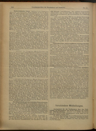 Verordnungs-Blatt für Eisenbahnen und Schiffahrt: Veröffentlichungen in Tarif- und Transport-Angelegenheiten 19010216 Seite: 6