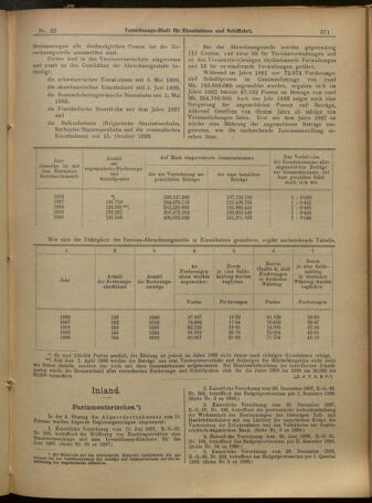 Verordnungs-Blatt für Eisenbahnen und Schiffahrt: Veröffentlichungen in Tarif- und Transport-Angelegenheiten 19010219 Seite: 7