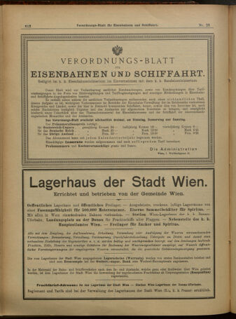 Verordnungs-Blatt für Eisenbahnen und Schiffahrt: Veröffentlichungen in Tarif- und Transport-Angelegenheiten 19010221 Seite: 24