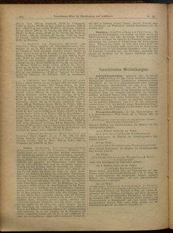 Verordnungs-Blatt für Eisenbahnen und Schiffahrt: Veröffentlichungen in Tarif- und Transport-Angelegenheiten 19010223 Seite: 8