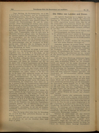 Verordnungs-Blatt für Eisenbahnen und Schiffahrt: Veröffentlichungen in Tarif- und Transport-Angelegenheiten 19010226 Seite: 6