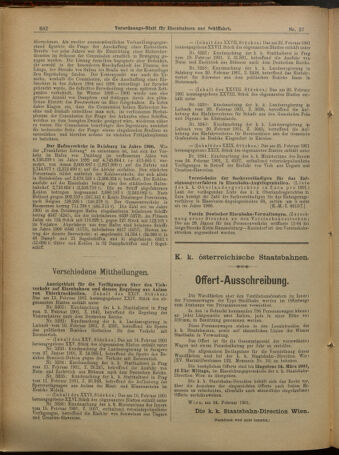 Verordnungs-Blatt für Eisenbahnen und Schiffahrt: Veröffentlichungen in Tarif- und Transport-Angelegenheiten 19010302 Seite: 10