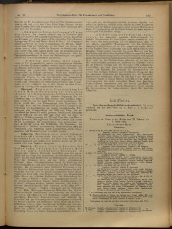 Verordnungs-Blatt für Eisenbahnen und Schiffahrt: Veröffentlichungen in Tarif- und Transport-Angelegenheiten 19010302 Seite: 7